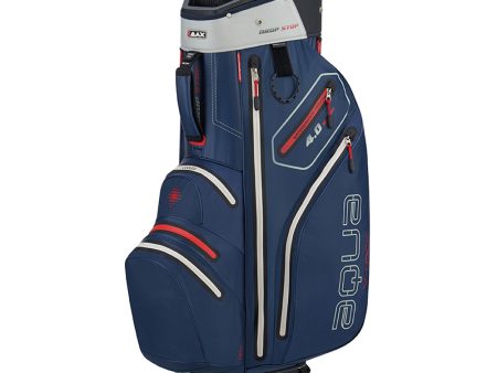 Big Max Aqua V-4 Waterproof Cart Bag - Navy White Red on Sale