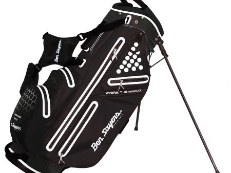 Ben Sayers Hydra Pro Waterproof Stand Bag - Black White Online Hot Sale