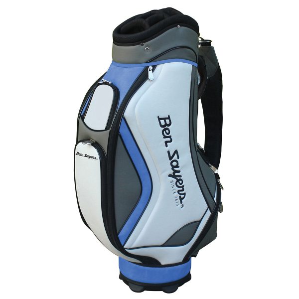 Ben Sayers DLX Tour Bag - White Grey Blue Cheap