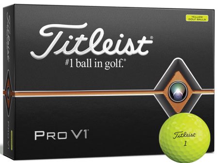 Titleist Pro V1 Yellow Golf Balls - 12 Pack on Sale