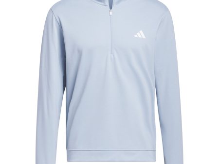 adidas Elevated 1 4 Zip Pullover - Wonder Blue Hot on Sale