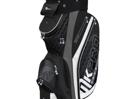 Masters MK Pro Junior 14 Way Cart Bag - Black Grey White Cheap