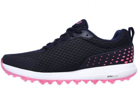 Skechers Go Golf Max Fairway 2 Ladies Spikeless Shoes - Navy Pink For Discount