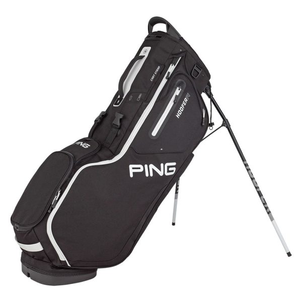 Ping Hoofer Stand Bag - Black White For Discount