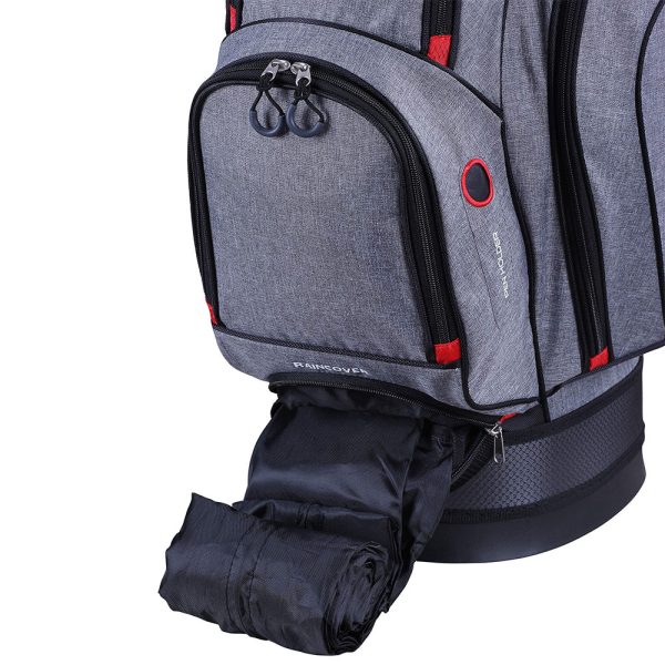 Big Max Terra X Cart Bag - Navy Silver Red Supply