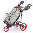 Big Max Terra X Cart Bag - Navy Silver Red Supply