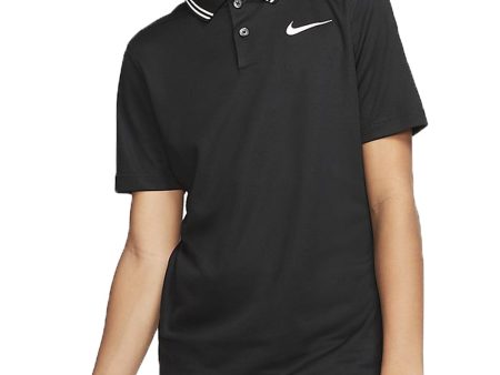 Nike Dri-FIT Victory Junior Polo - Black For Cheap