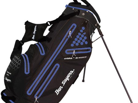 Ben Sayers Hydra Pro Waterproof Stand Bag - Black Purple Hot on Sale