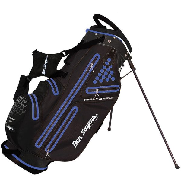 Ben Sayers Hydra Pro Waterproof Stand Bag - Black Purple Hot on Sale