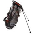 Power-Bilt TPX Hybrid 14-Way Divided Stand Bag - Silver Phantom Orange Supply