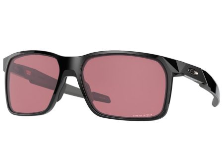 Oakley Portal X Sunglasses - Prizm Dark Golf Lens - Polished Black Frame Online Hot Sale